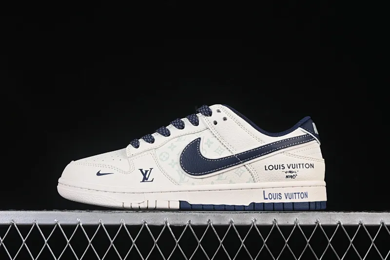 All Categories Nk SB Dunk Series Nk SB Dunk Low High-end Customized Low-top Shoes Nike SB Dunk Low LV Co-branded Beige Print Anniversary High-end Customized Low-top Casual Shoes HT5088-610